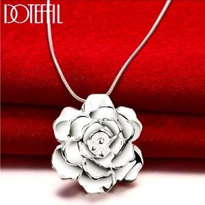 925 Sterling Silver rose pendant! … But, how about a chain?